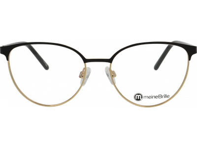 meineBrille Brille Damen meineBrille 04-30010-01 Schwarz matt/Gold glänzend Ansicht 2