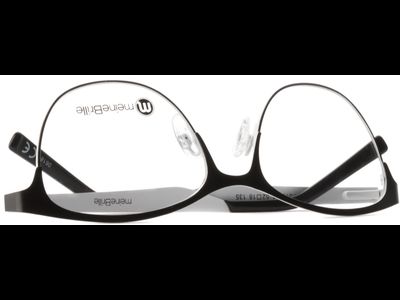 meineBrille 04-87010-01, Schwarz/Weiß Matt umgedreht