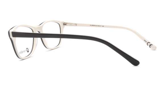 meineBrille 04-69040-02, Schwarz/Creme seite - Ansicht 5