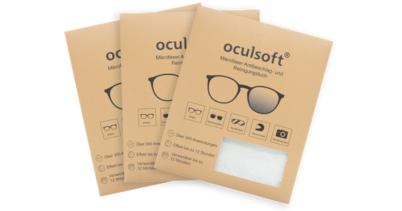 oculsoft Mikrofaser Antibeschlag- und Reinigungstuch 3er - Ansicht 2