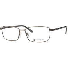 meineBrille 04-12090-02, Hell Gun matt / Dunkelgrau glänzend Schräg links