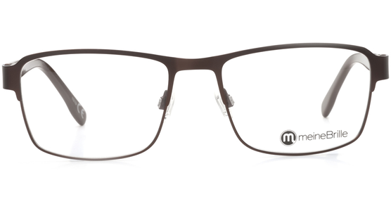 meineBrille 04-96010-02, Dunkel Braun Matt front - Ansicht 3
