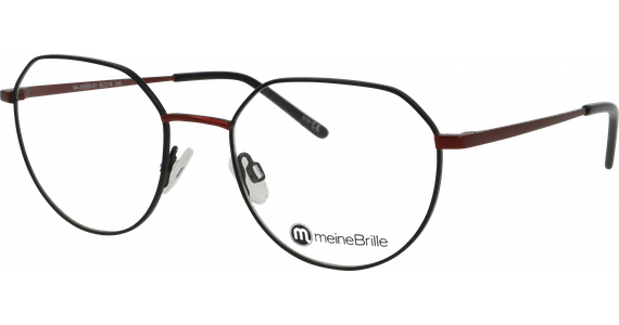 meineBrille 04-30050-01, Schwarz/Burgunder  - Ansicht 3