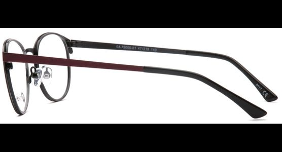 meineBrille 04-79000-01, Rot/Schwarz Matt seite - Ansicht 5